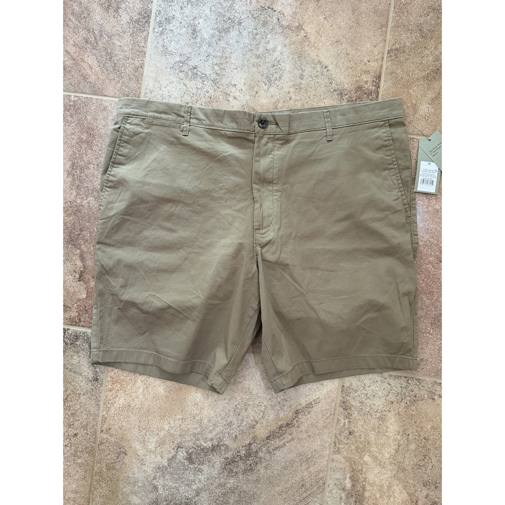 Goodfellow & Co Men's Every Wear 9" Flat Front Khaki Chino Shorts Sz 42 NWT
